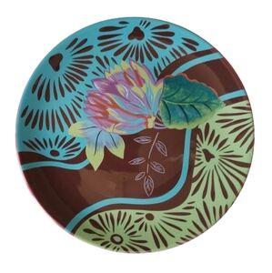 Tracy Porter Vivre Poetic Wanderlust  Ceramic Floral Salad Dessert Plates
